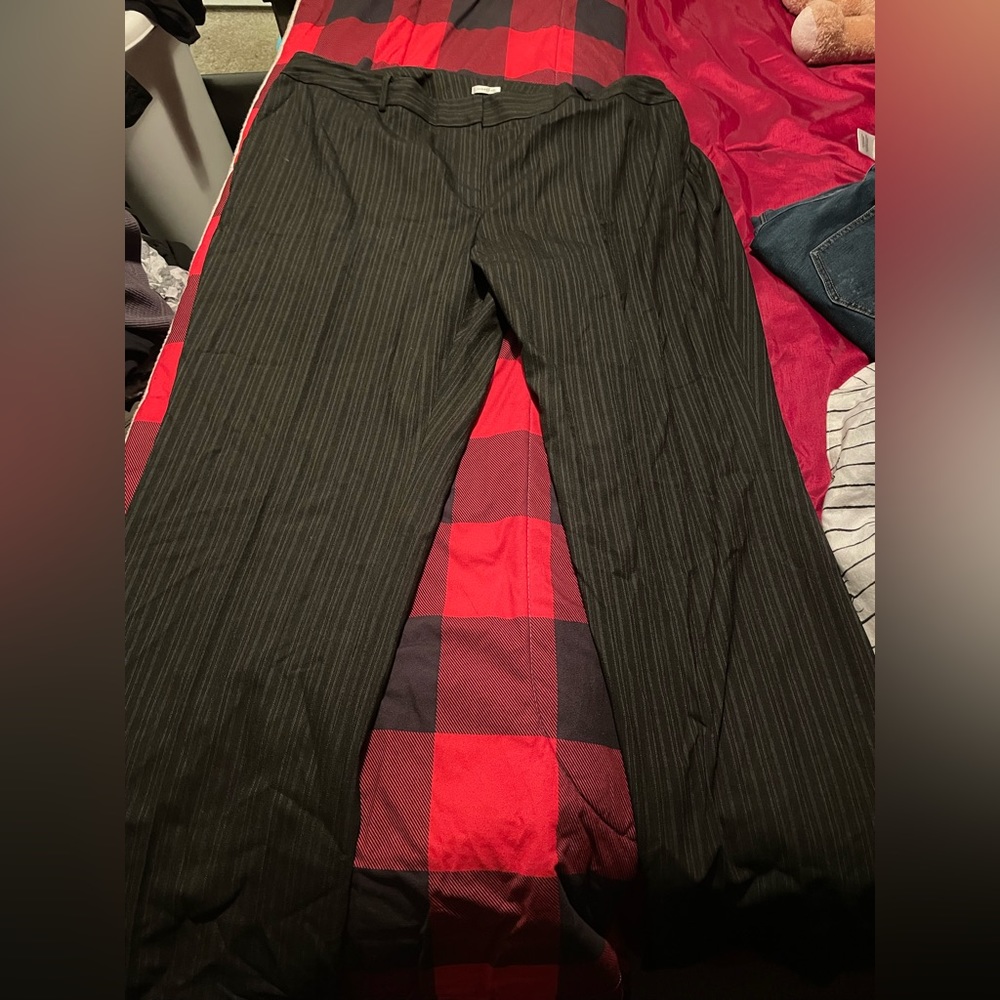 Semantiks Size 22W Dress Pinstripe Pants